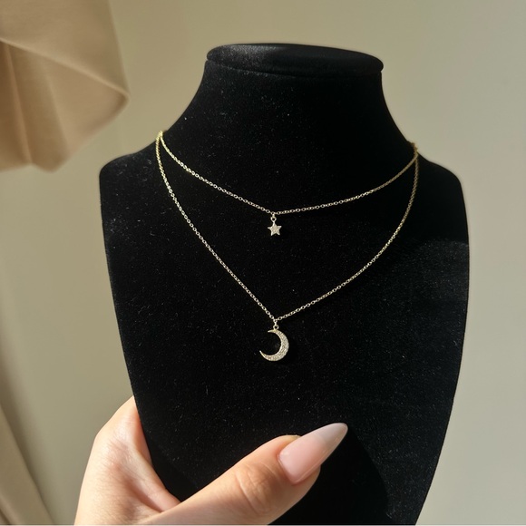 Jewelry - Layered Star & Moon Necklace